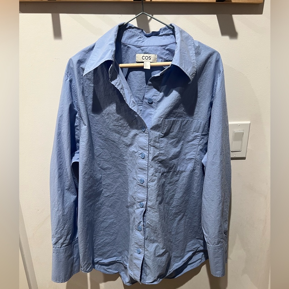 COS Light Blue Button-Down Shirt